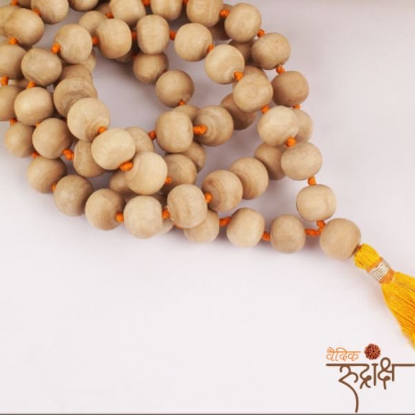 8 Certified Pure Tulsi Mala for Wearing | Sacred Tulsi Beads Mala with Lab Certification - Image 1