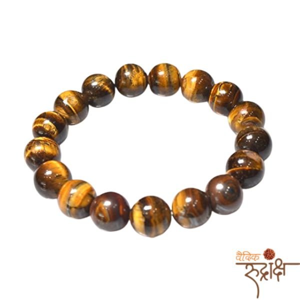 9 Tiger Eye Stone Bracelet | Natural Crystal Healing Energy Bracelet for Protection, Strength & Confidence - Image 1